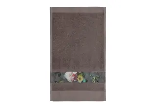 Essenza Fleur gastendoek Taupe 30x50