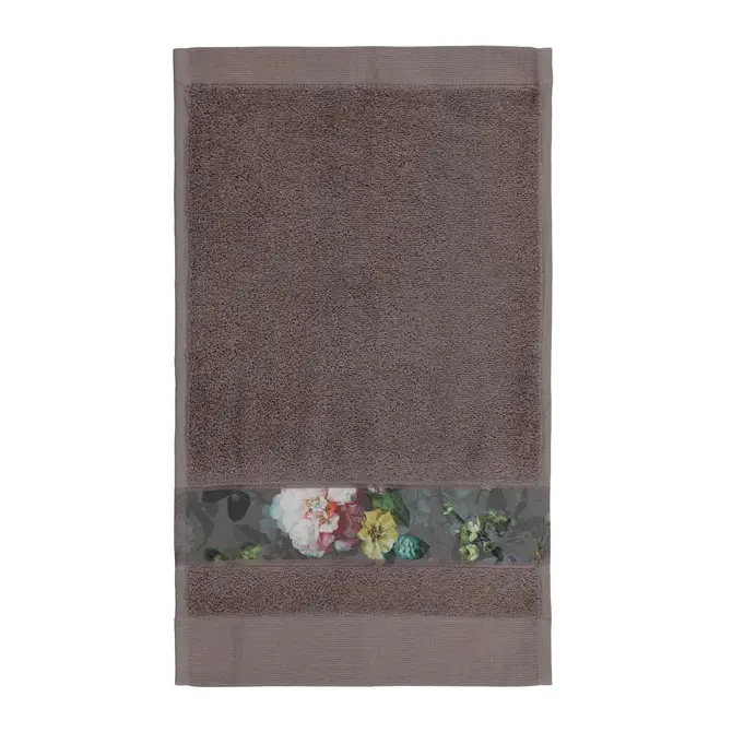 Essenza Fleur serviette de toilette Taupe 30x50