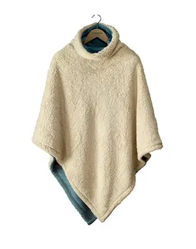 De Witte Lietaer Ganges Teddy Poncho Petrol