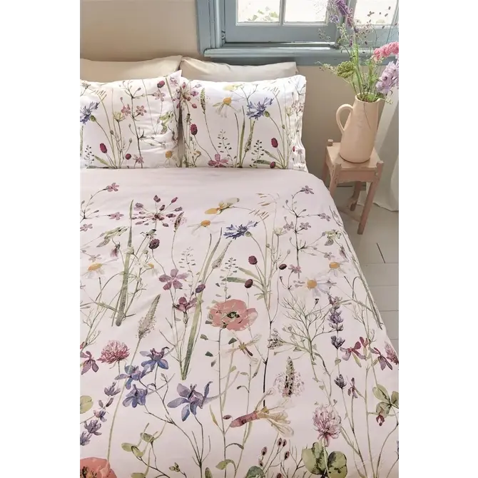 Ariadne at Home Dekbedovertrek Bloom Wit 240x200/220 cm