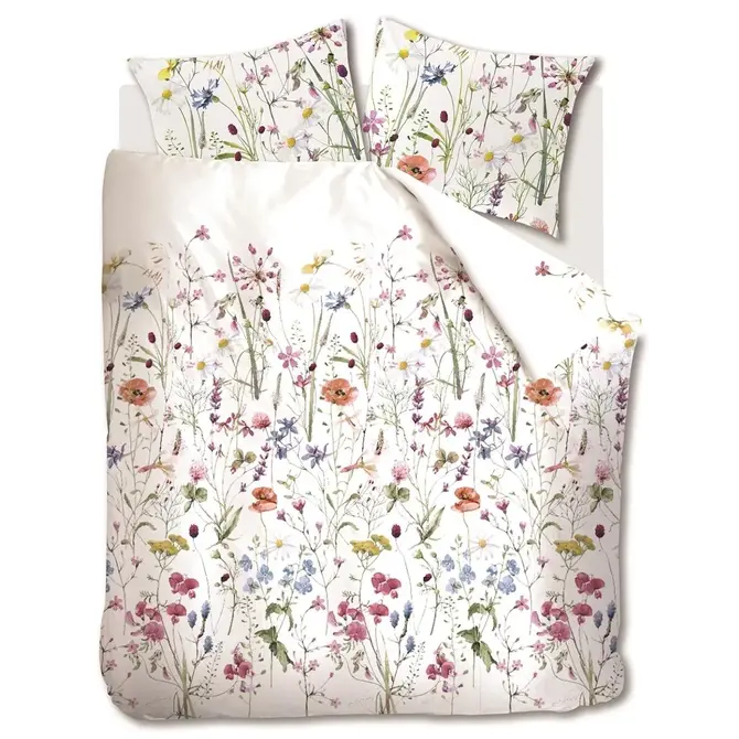 Ariadne at Home Dekbedovertrek Bloom Wit 240x200/220 cm