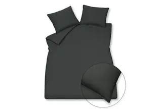 Vandyck Washed Cotton Duvet Cover 1-person (140x200/220) off black