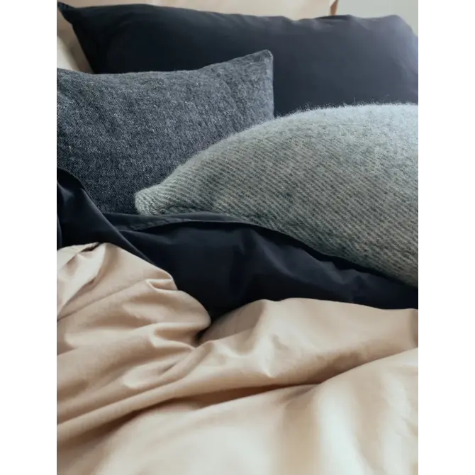 Vandyck Washed Cotton Duvet Cover 1-person (140x200/220) off black