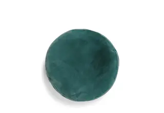 Essenza Mads Coussin en fourrure vert récifal 45 cm rond