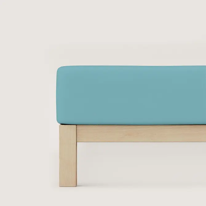 Schlafgut Pure Jersey Hoeslaken L - 140x200 - 160x220 467 Petrol Mid