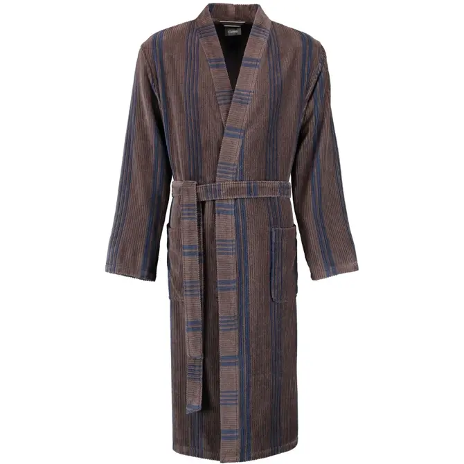 Cawö Peignoir Kimono Hommes Extra Léger 2508 - Tabac 58