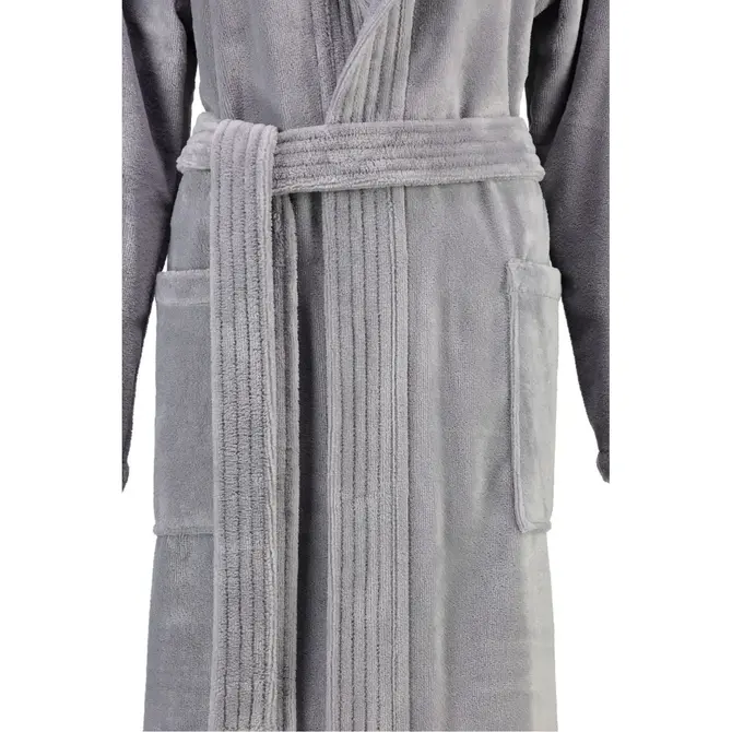 Cawö - Peignoir à capuche pour dames 802 - Graphit 44/46