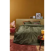 At Home by BeddingHouse Cosy Corduroy Kussensloop - Groen 60 x 70 cm