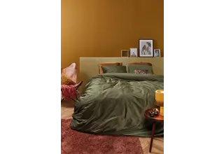 At Home by BeddingHouse Cosy Corduroy Kussensloop - Groen 60 x 70 cm