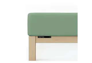 Schlafgut Drap-housse éponge L - 140x200 - 160x200 665 Green Mid