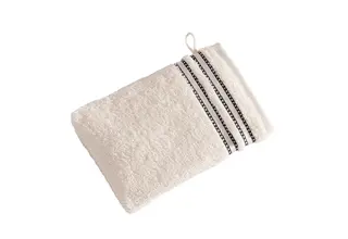Gant de toilette Vossen Cult de Luxe 0300 Blanc 22x16