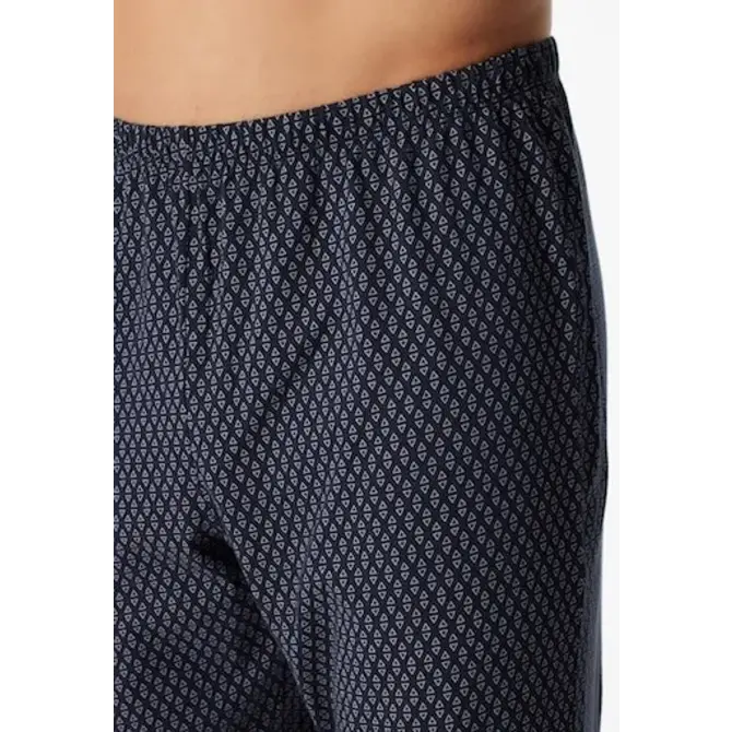 Schiesser Pyjama Long nightblue 180843 48/S