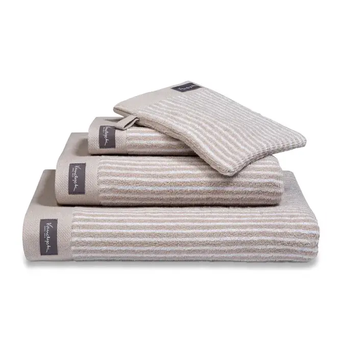 Vandyck Home Petit Ligne White Guest towel 30x50