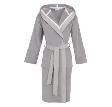 Carl Ross damesbadjas met capuchon 37310 platin/white M