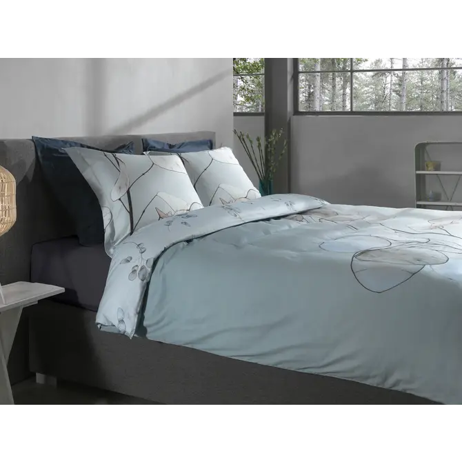 Heckett & Lane Frosti Housse de couette 200x200/220 Bleu