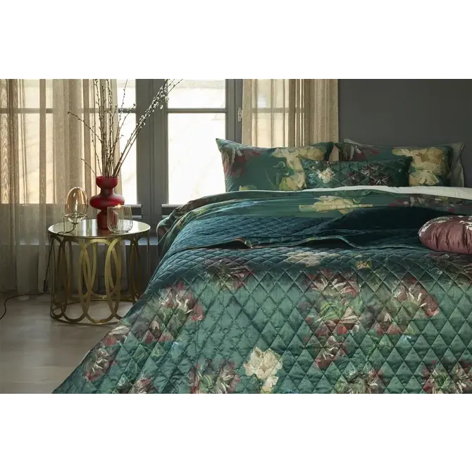 Beddinghouse x Van Gogh Peonies Green 180x260 cm couvre-lit