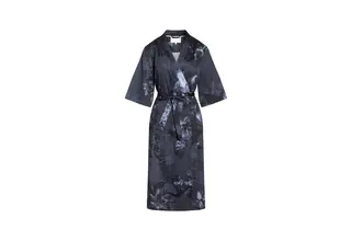 Essenza Sarai Flora Kimono bleu nuit L