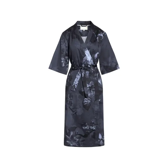 Essenza Sarai Flora Kimono bleu nuit L