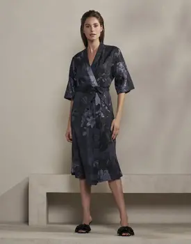 Essenza Sarai Flora Kimono nightblue L