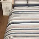 Rivièra Maison Riviera Maison Dekbedovertrek Sturdy Stripe  Marineblauw 200x200/220 cm