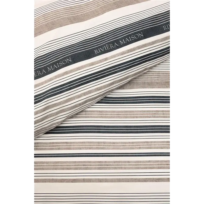 Riviera Maison Housse de couette Sturdy Stripe Navy Blue 200x200/220 cm Riviera Maison Housse de couette Sturdy Stripe Navy Blue 200x200/220 cm
