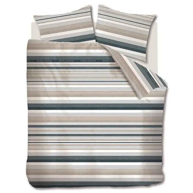 Riviera Maison Housse de couette Sturdy Stripe Navy Blue 200x200/220 cm Riviera Maison Housse de couette Sturdy Stripe Navy Blue 200x200/220 cm