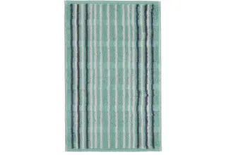 Cawö Noblesse Lines Streifen Gastendoekje seegrün