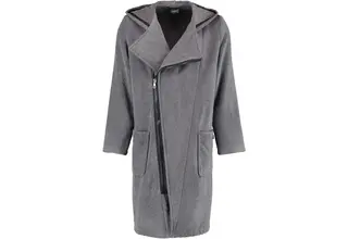 Cawö Peignoir Homme Fermeture éclair 6516 - Anthrazit-schwarz S