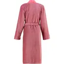 Cawö Cawo 6431 Velour Peignoir de bain femme Kimono Rot 40