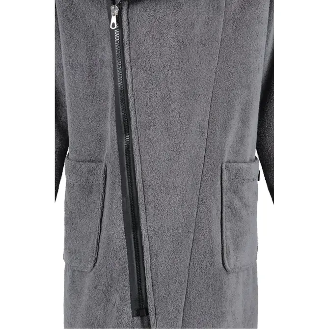 Cawö Peignoir Homme Fermeture éclair 6516 - Anthrazit-schwarz S