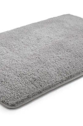 Tapis de bain Rhomtuft Rhomy Home Uni 60x90cm acier