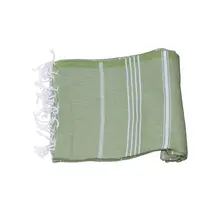 Serviette de Hamam 100%coton 100x180cm Vert olive