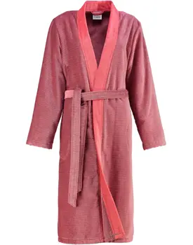 Cawo 6431 Velours Dames Badjas Kimono Rot 36