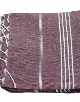 Hamamdoek 100%katoen 100x180cm Bordeaux