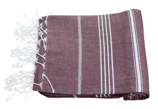 Serviette de Hamam 100%coton 100x180cm Bordeaux