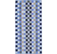 Cawö Unique Karo Handdoek saphir