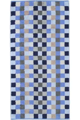 Cawö Unique Karo Handdoek saphir