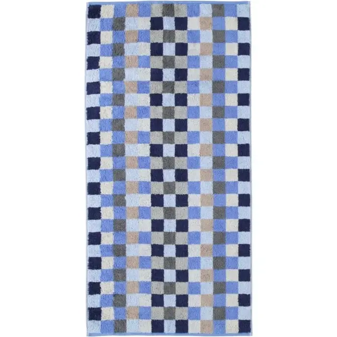 Cawö Unique Karo Handdoek saphir