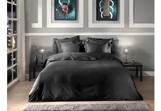 Heckett & Lane Punto housse de couette 200x200/220 Moonless Black