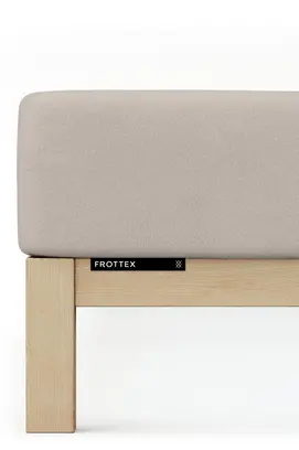 Schlafgut Badstof Hoeslaken L - 140x200 - 160x200 496 Sand Mid