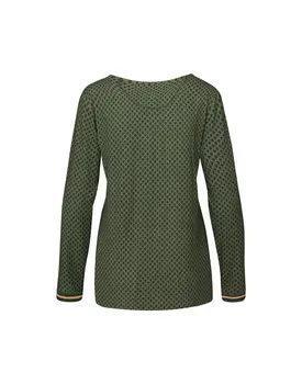 Pip Studio Trice Long Sleeve Top Suki Forest Green L