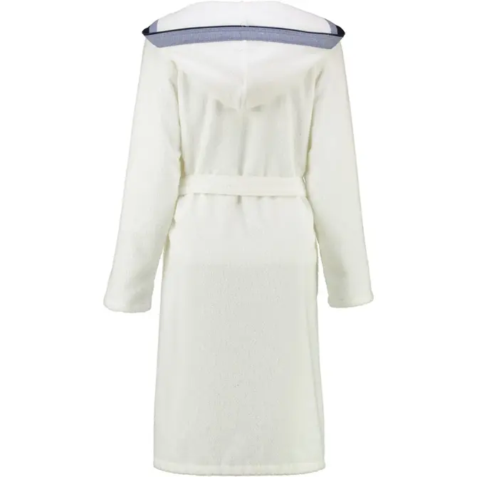 Cawö Peignoir à capuche avec fermeture éclair pour dames 6598 Weiss 46