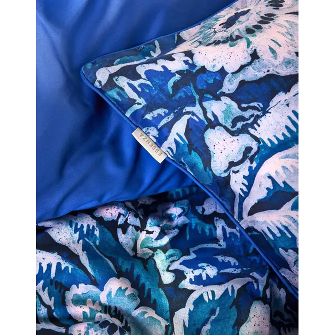 Essenza Yfke Enveloppe de couette bleu cobalt 260x200/220 Essenza Yfke Enveloppe de couette bleu cobalt 260x200/220