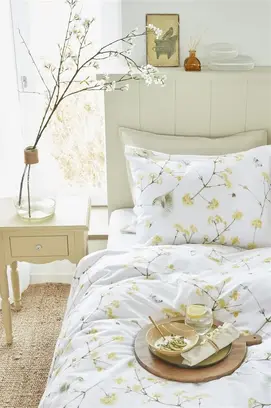 Marjolein Bastin Housse de couette Chiffchaff Yellow 200x200/220 cm