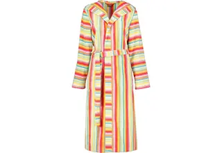Cawo Ladies Bathrobe 7081 Terry Cloth with Hood Multi 36