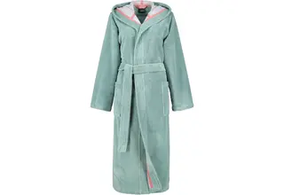 Cawö Badjas met capuchon 830 Doubleface  fjord 32/34