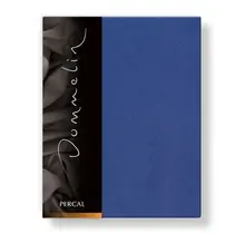 Dommelin Drap-housse Uni Percal 200TC 576 Jeans Blue 180x200/30
