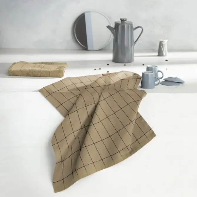 DDDDD keukendoek fence 50x55 sand