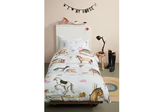 Beddinghouse Kids Horse Ranch Dekbedovertrek - Multi 100 x 135