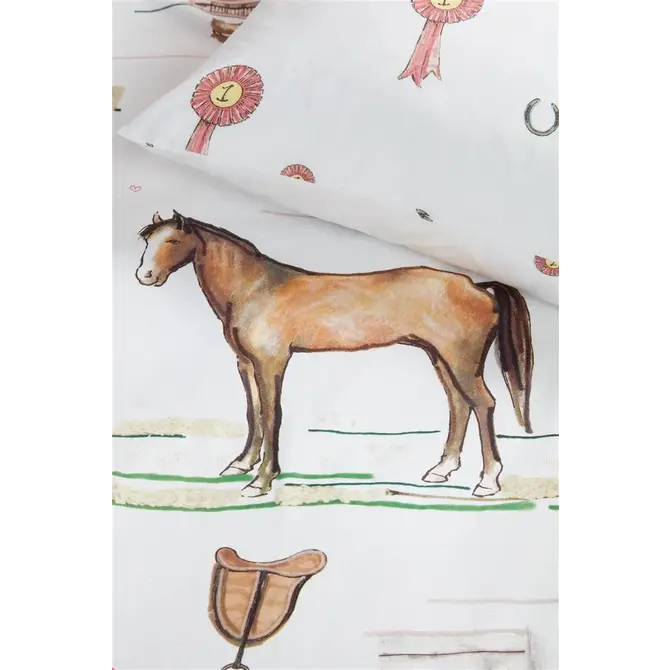 Beddinghouse Kids Horse Ranch Dekbedovertrek - Multi 100 x 135
